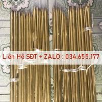 Cọc tiếp địa đồng vàng Phi 18 dài 2m